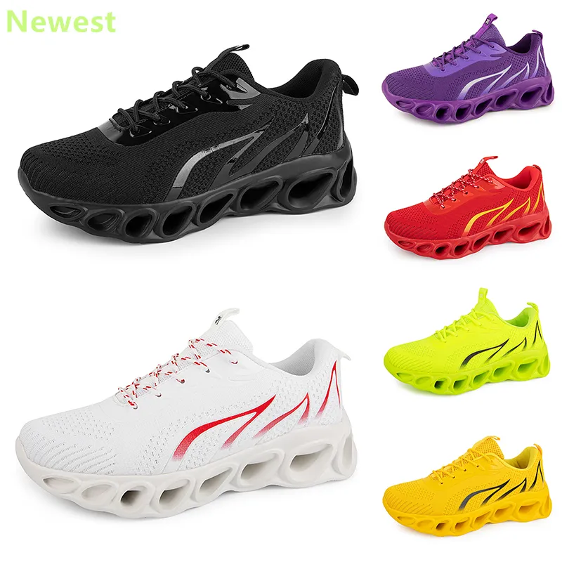 2024 Hot Sale Running Shoes Mens Woman Whites Orange Navy Cream Pinks Black Purple Grey Traughers Sneakers Andningsfärg 59 GAI