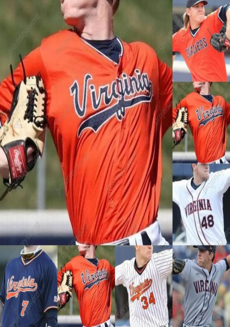 Virginia Cavaliers Jersey Zack Gelof Brendan Rivoli Nate Savino Kyle Whitten Griff McGarry Stephen Schoch Billy Griff Agee J3737101