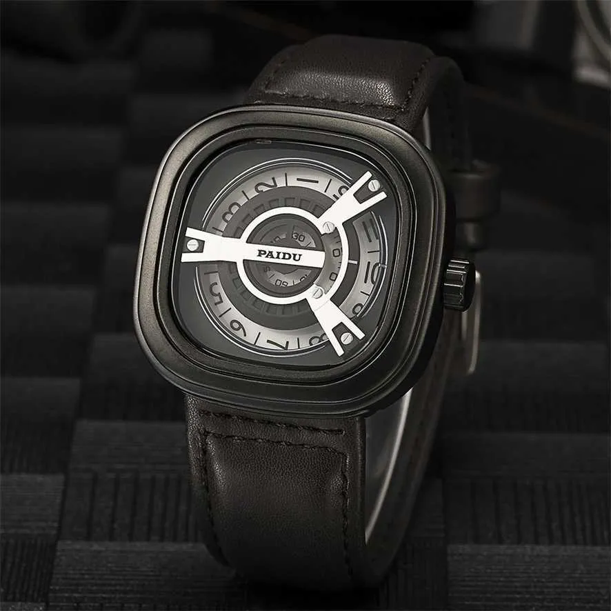 56% OFF watch Watch Seven Friday Men Unique Stylish Creative Clock Quartz Japan Movement M1B01 Steel Relog 230727