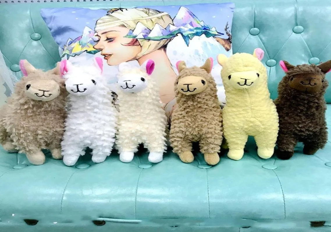 23 cm alpaca pluszowe zabawki arpakasso lama nadziewane lalki dla zwierząt japońska pluszowa zabawka dla dzieci urodziny prezent Bożego Narodzenia 433614941