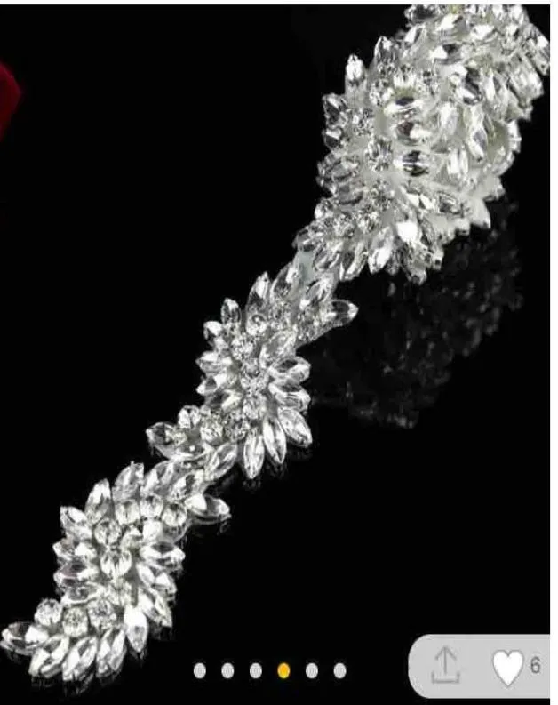 Ceinture de luxe en strass, ornement, ceintures de mariage, accessoires, vente à la main, Bridal5660465, 100