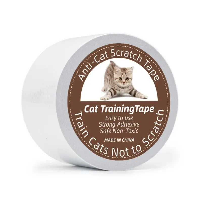 Scratchers Soffa Home Scratch Protection Tape White Anticat Scratch Cat Train Tape Double Side Cat Scratch Tape Scratcher For Cats