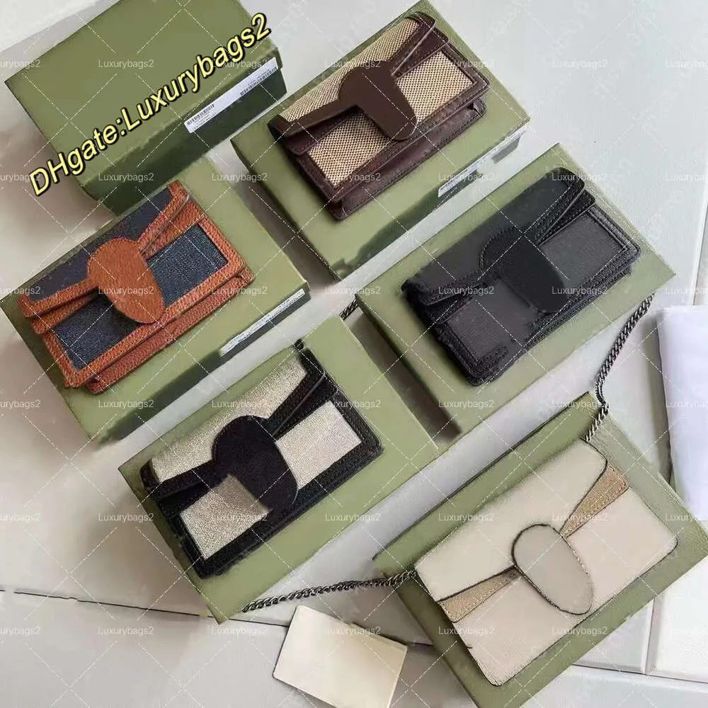 حقائب اليد الفاخرة نساء مصغرة كيس كتف محفظة على سلسلة الأزياء مع الأكياس Crossbody Cards Holder Pars