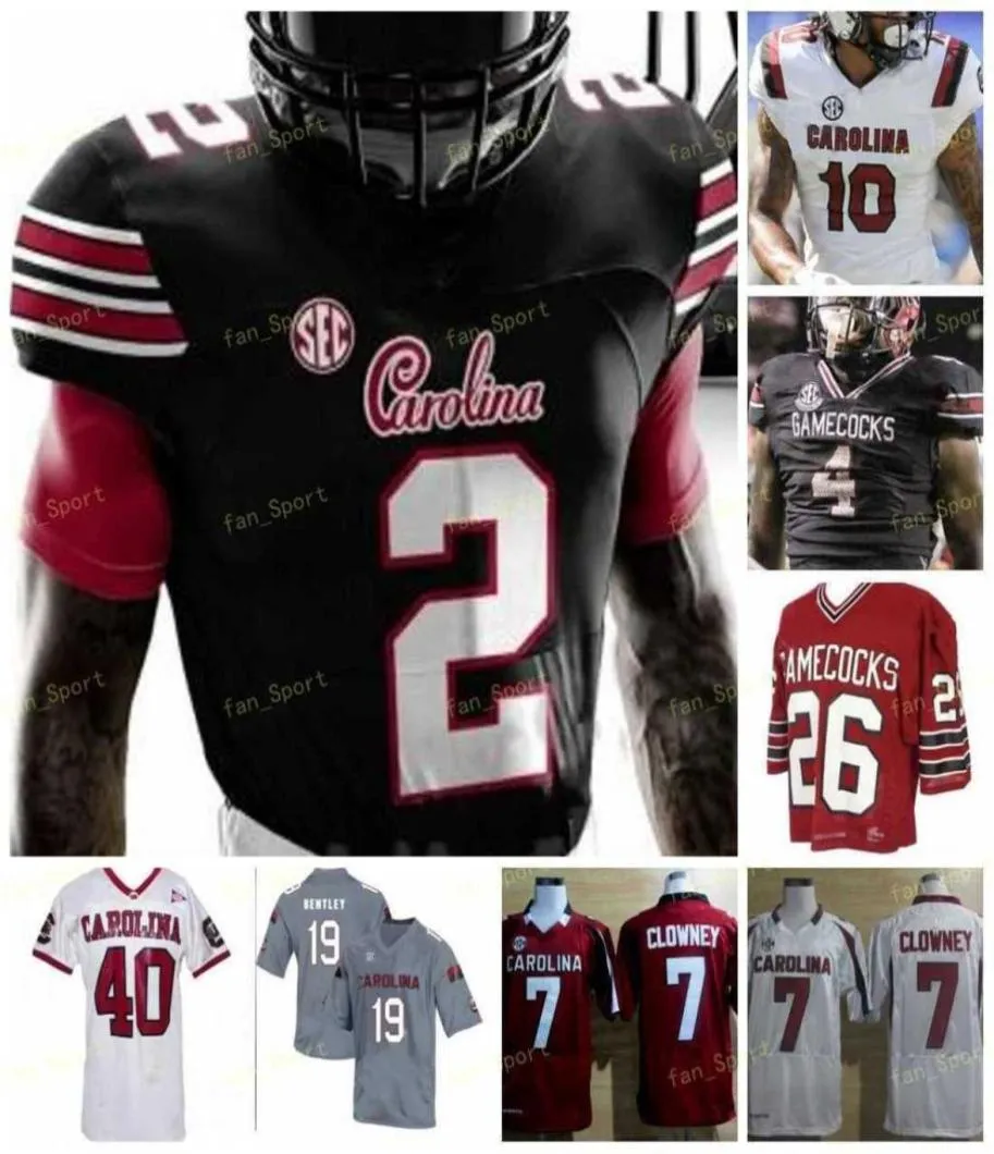 Niestandardowa Karolina Karolina Gamecock Jersey Jones Jaycee Horn TJ Brunson Deebo Samuel Shaq Roland Clowney Shaw Bentley Lattimore Davis8655570