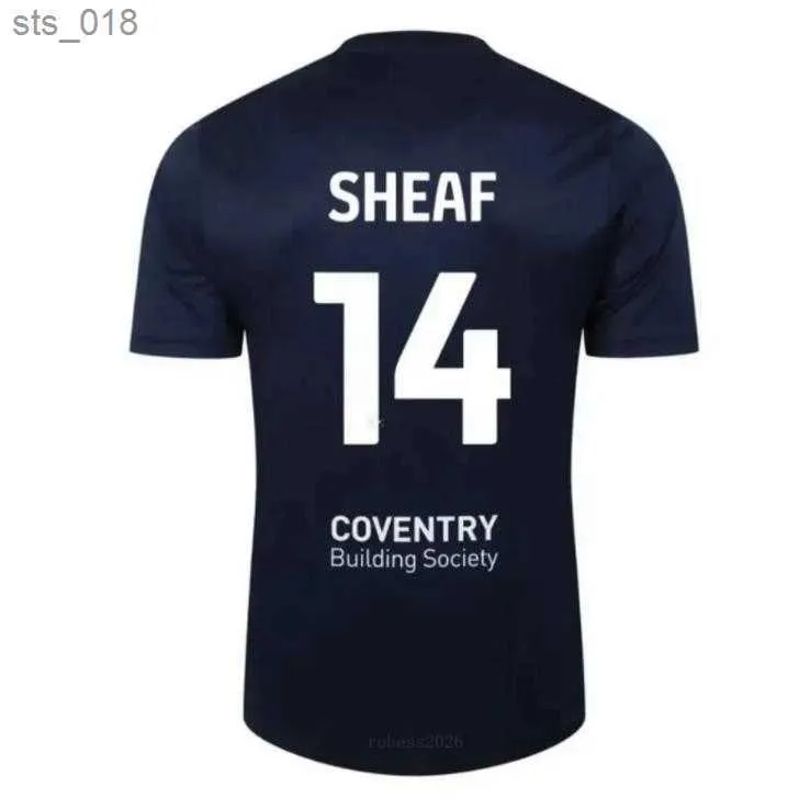 Koszulki piłkarskie Coventry Hare Sheaf Gyokeres Godden Hamer 2023 2024 Home Blue Men Kit Kit koszule piłkarskie TOPS