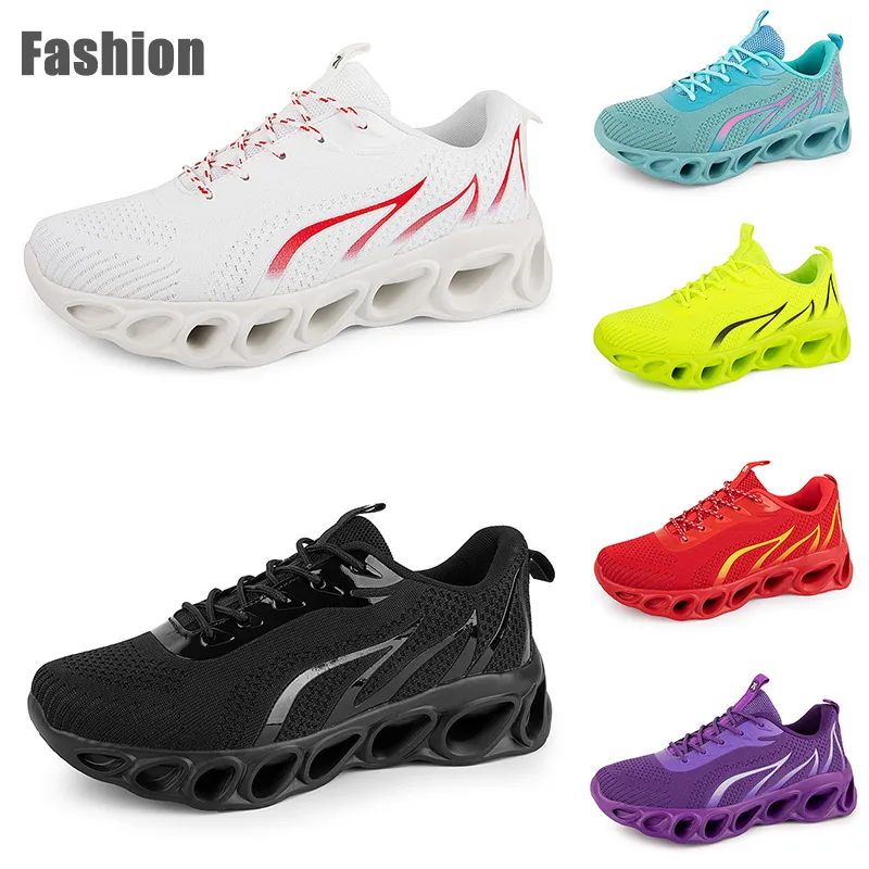 Running Shoes Homens Mulheres Cinza Branco Preto Verde Azul Roxo Mens Treinadores Esportes Sapatilhas Tamanho 38-45 GAI Color237