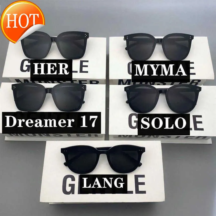 Gm Gafas de sol Espejo Mujeres Hombres Diseñador Gentle Monster Marco de gran tamaño Elegantes gafas de sol con Box296y DPEK
