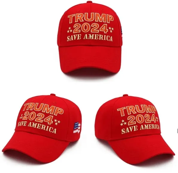 Trump 2024 Cap Save America Hafted Baseball Hat z regulowanym paskiem 586QH