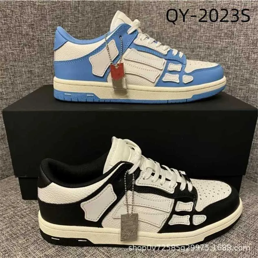 30% de descuento en zapatos deportivos 2024 Nuevo cuero genuino Color caramelo Hueso Pequeño Blanco Parejas diarias Casual Fondo plano Edición elevada Zapatos de tablero bajo