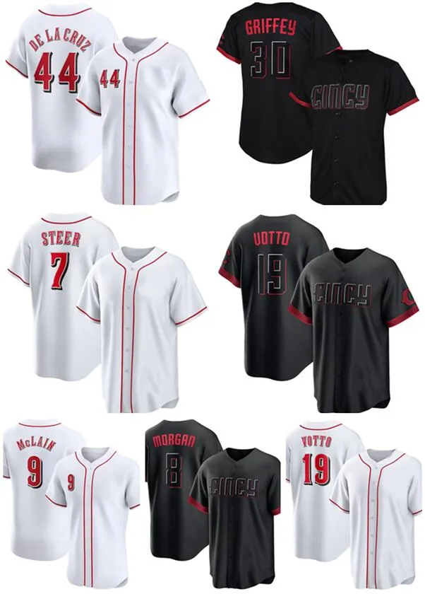 44 DE LA CRUZ 19 VOTTO honkbal JERSEYS yakuda local Cool Base Jersey dhgate Discount Design wear 8 MORGAN 9 MCLAIN 6 INDIA 7 STEER 11 LARKIN 30 GIFFE