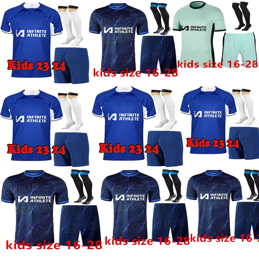 23 24 Nkunku Jackson CFC soccer jerseys Disasi 2023 2024 Enzo Fernandez Mudryk JAMES STERLING Cucurella Chukwuemeka football shirt kids Ugochukwu