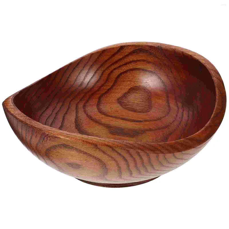 Miski sałatki z litego drewna miska juanbao jujube twórcza przekąska przyprawy styl pięć dużych drewnianych tac