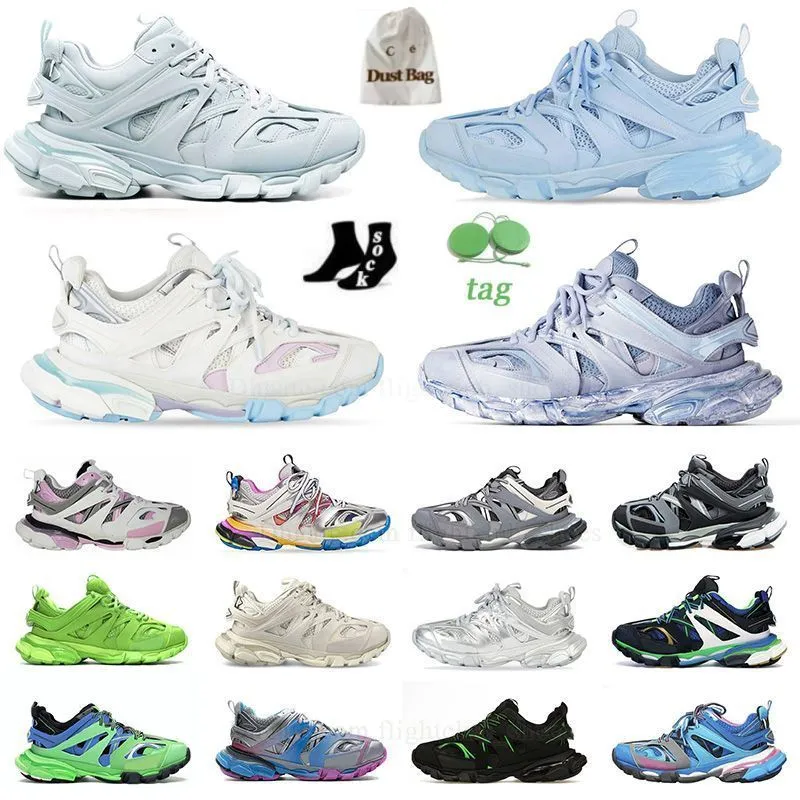 Top Qualité Track 3 LED 3.0 2.0 Chaussure Mode Top Track LED Baskets Pistes 3XL Paris Triple S Italie Entraîneur de plate-forme de marque Full White Glow Casual Chaussures unisexes