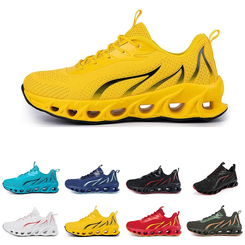 running shoes spring autumn summer blue black red pink mens low top breathable soft sole shoes flat sole men GAI-6