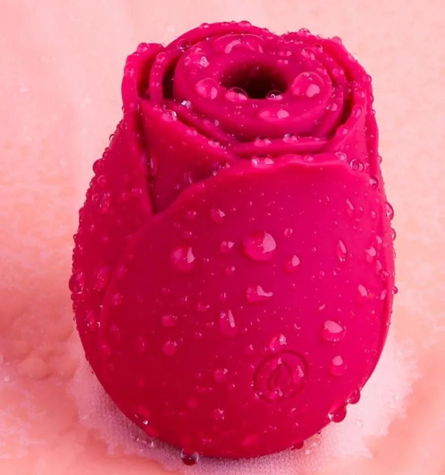 Rose Vorm Vaginale Zuigen Massage Erotische Tepel Sucker Orale Sucker Clitoris Stimulatie Krachtige Vibrators Speeltjes voor Vrouwen9552699