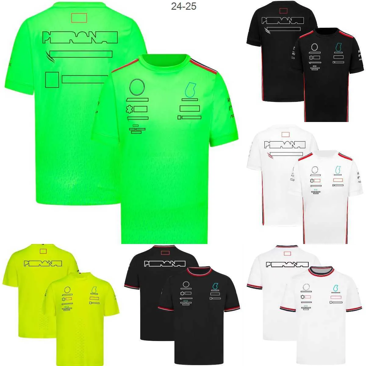 Heren T-shirts Formule 1 Racing Team T-shirt F1 2022-2023 Seizoen Coureur T-shirt Poloshirt Motorsport Zomer Heren Ademende T-shirts Korte mouwen