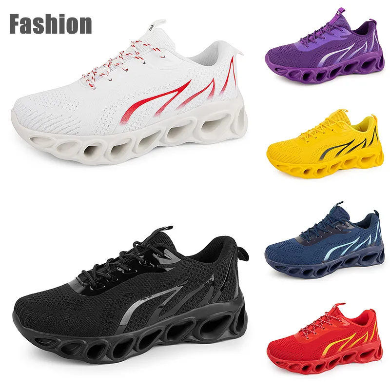 Chaussures de course hommes femmes gris blanc noir vert bleu violet baskets de sport pour hommes taille 38-45 GAI Color293
