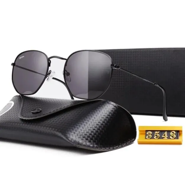 Pilotdesigner av högsta kvalitet Polariserade solglasögon 3548 Toad Mirror HD Outdoor Driving UV400 Glass Mens Solglasögon Fashion Womens Solglasögon med låda