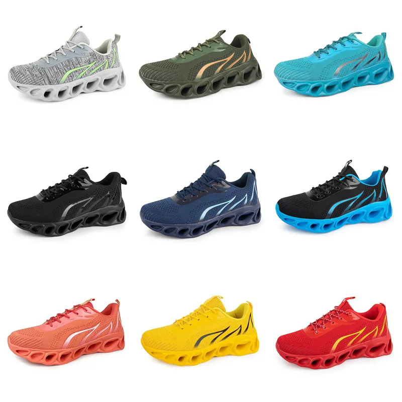Men Women GAI Running Shoes Platform Shoes Black Navy Blue Light Yellow Mens Trainers Sports Outdoor Sneaker GAI