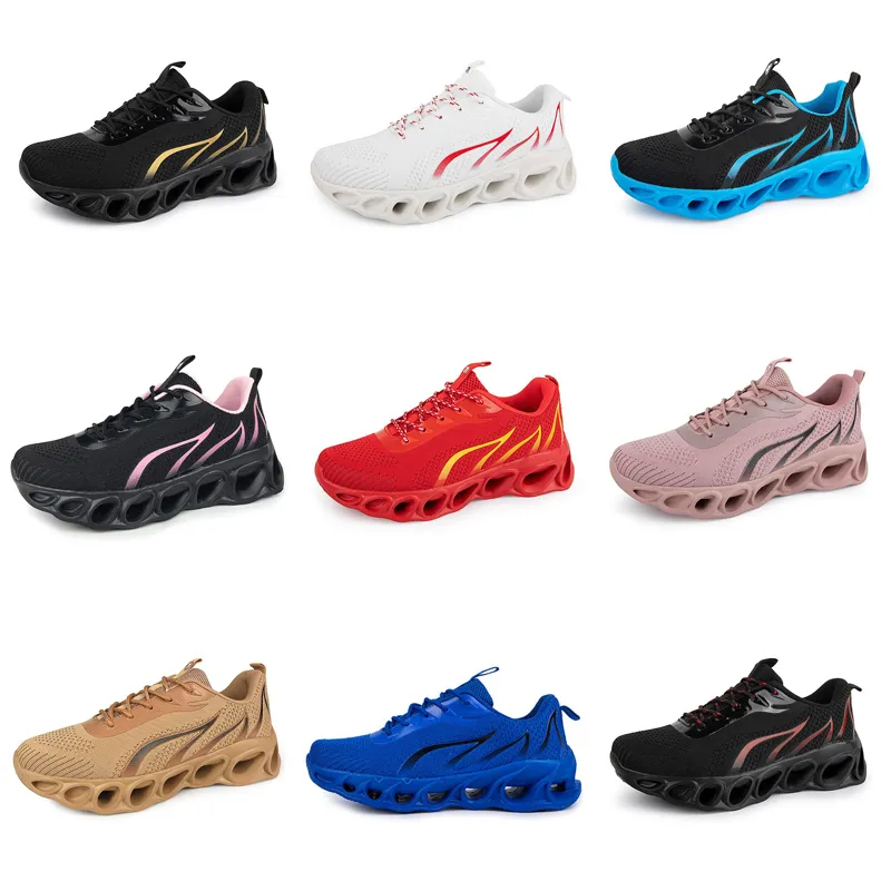 Men Women Running GAI Triple Black Brown Navy Blue Light Yellow Mens Trainers Sports Lightweight Walking Shoes Five GAI