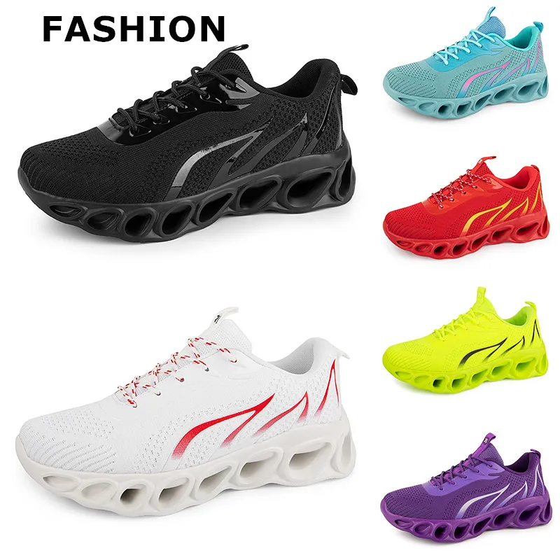 Männer Frauen Laufschuhe Schwarz Weiß Rot Blau Gelb Neon Grün Grau Herren Trainer Sportmode Outdoor Sportschuhe 38-45 GAI Farbe 44