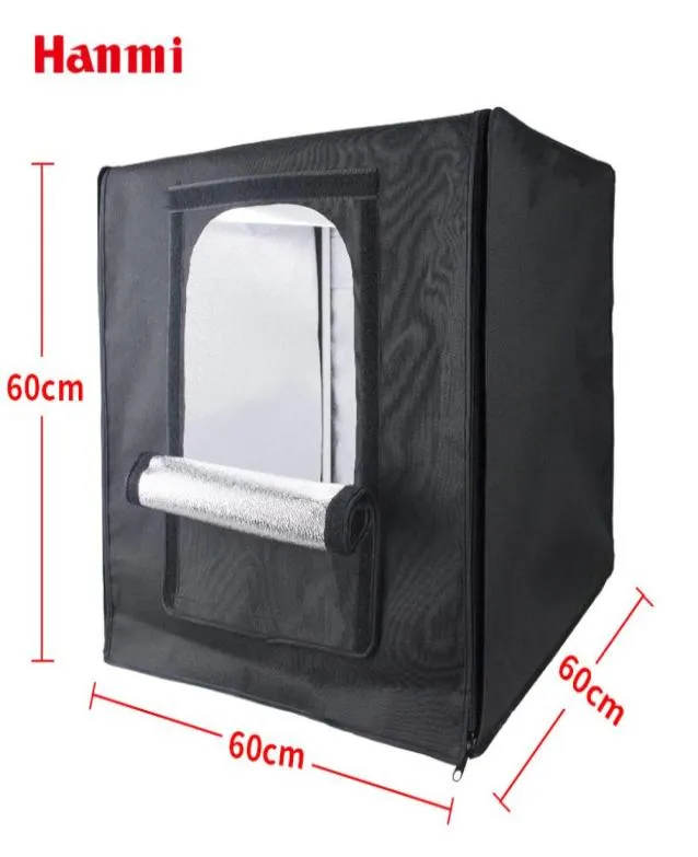 Hela 60x60x60 cm LED -lampan Po Studio Accessories Table Po Tent Light Box POGRAPHY BOX MINI STUDIO Lightbox Softb7467170