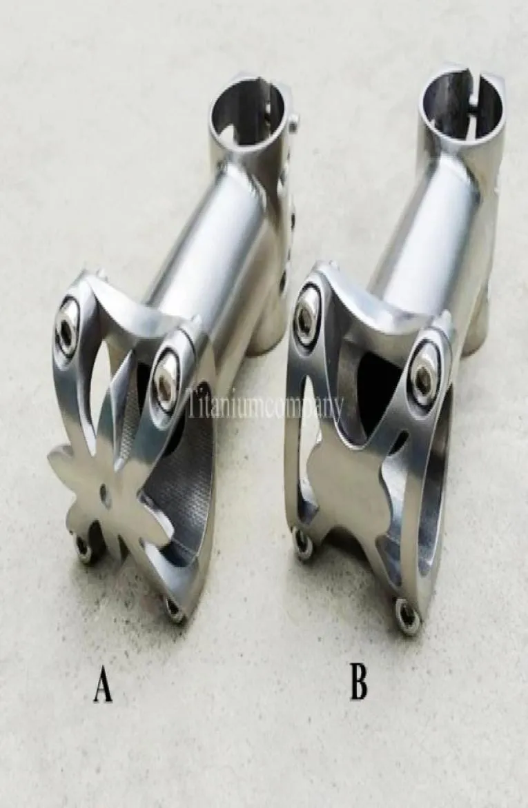 Titanium 6AL4V Stem 254mm 318mm 80mm 90mm 100mm High Stength and Light Weight for Road Bike Moutain Bike Racing Bik4440085