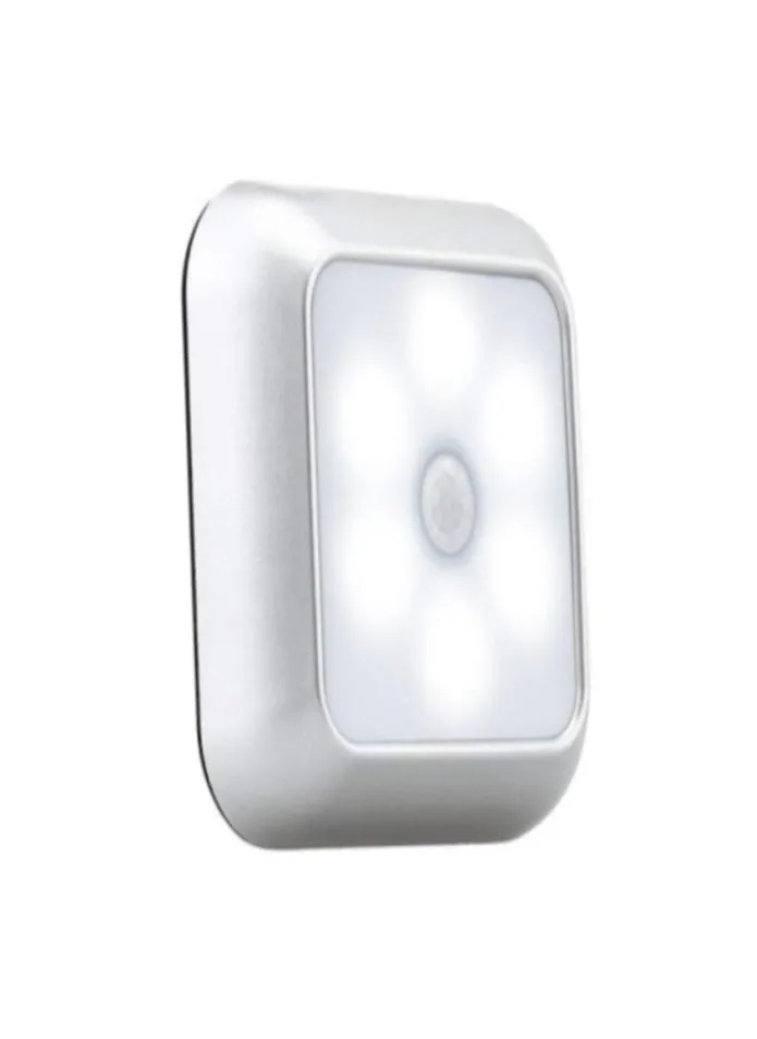 New Smart Motion Sensor LED Night Light Battery Operated WC Bedside Lamp for Room Hallway Pathway Toilet9761091