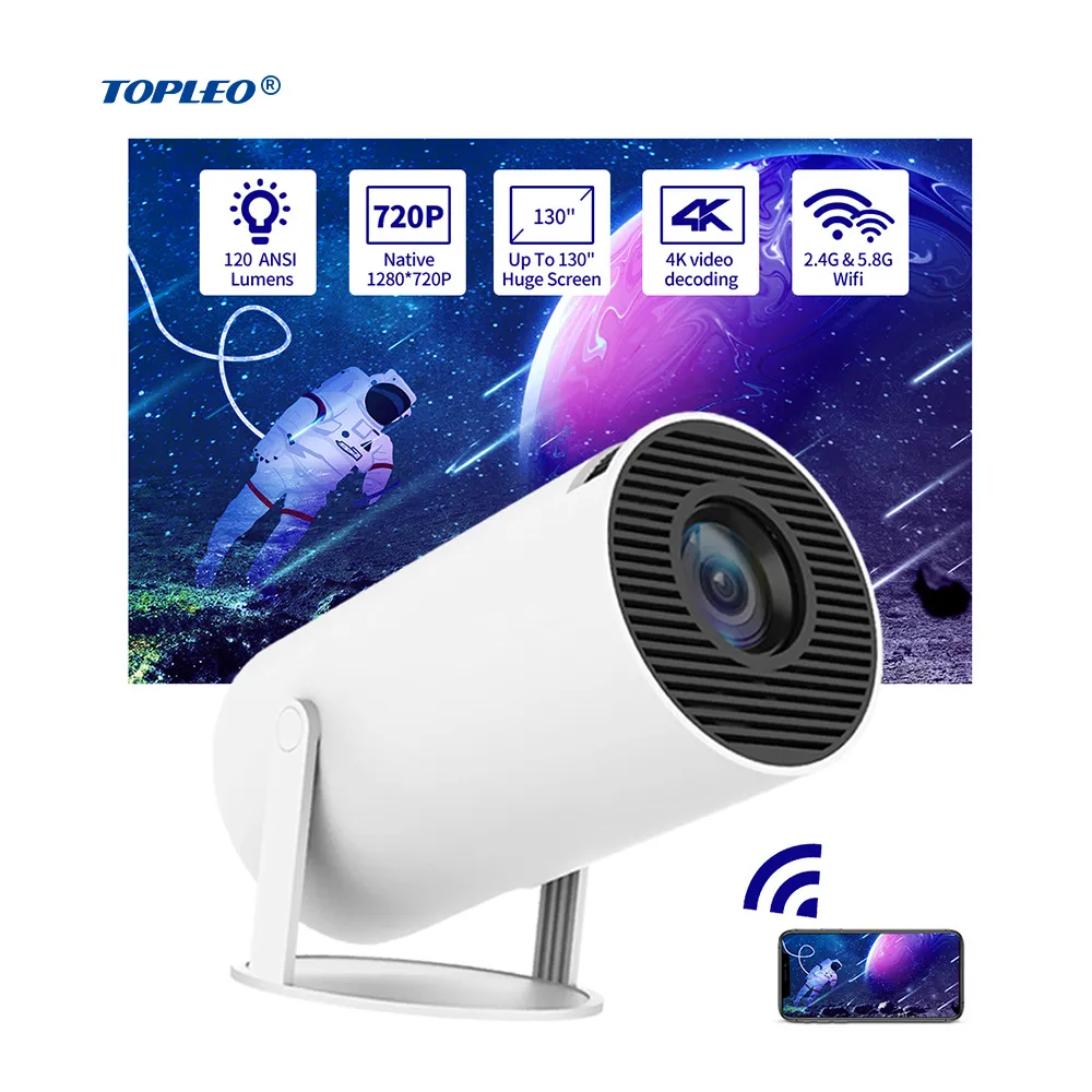 أجهزة العرض Polaring A9 1080p 4k 15000 Lumens HD Projector Video Projetor Home Cinema Office Proyector Outdoor Camping W0419