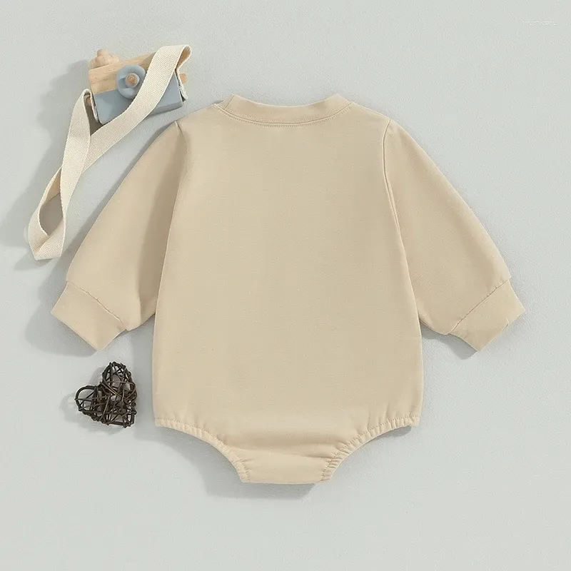 ロンパーズ男の子の女の子スウェットシャツプリント春の春の幼児用イースター服ボディスーツ