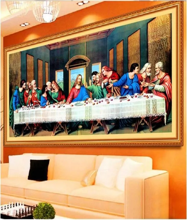 Diamond painting last supper Full 5D DIY Diamond embroidery Diamond painting cross stitch mosaic needlework Crafts 2012127030621