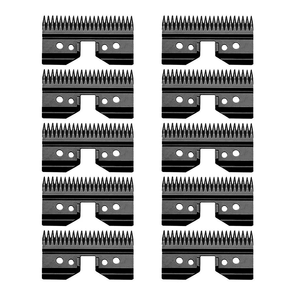 TRIMMERS 10pcs/ lotto lame di ricambio in metallo per taglienti di cani Andis/ Oster, lama inossidabile rimovibile in acciaio inossidabile Clipper A5 Grooming