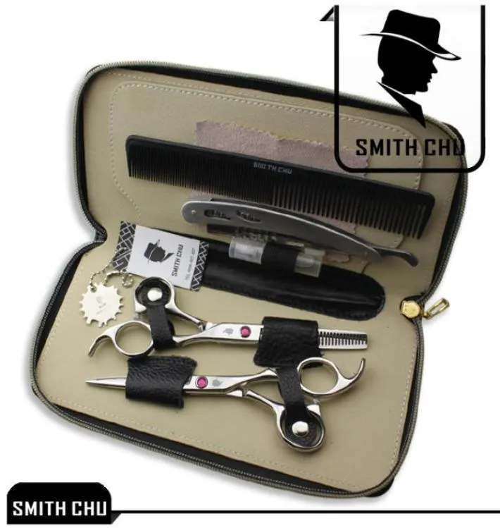 60inch Smith Chu Professional Cutting Cutting Scissors JP440C Barber Shears 62HRC Termressing pressing with the hairdressing bag6729727