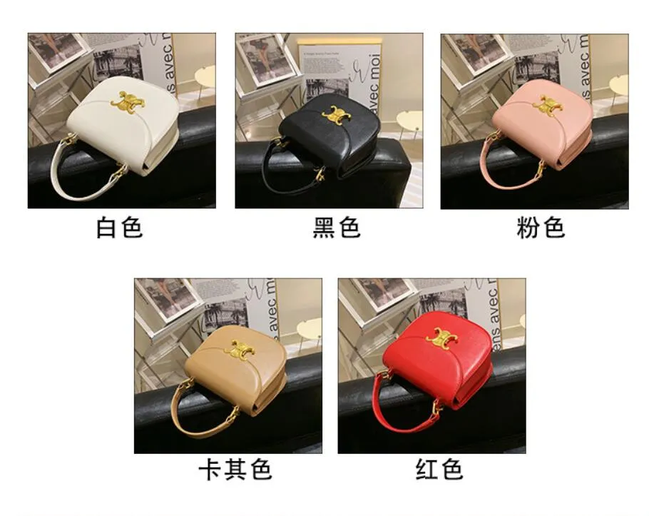2024 new saddle handbag women's senior small square bag single shoulder crossbody bag