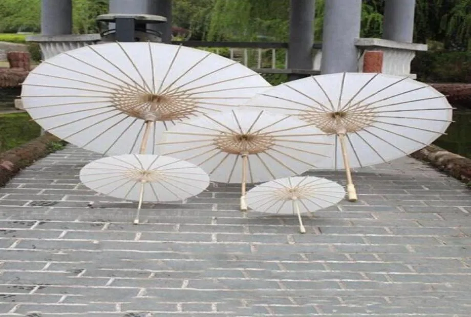 백서 우산 신부 웨딩 파라솔 중국 스타일 미니 공예 우산 DIY 페인팅 2293220