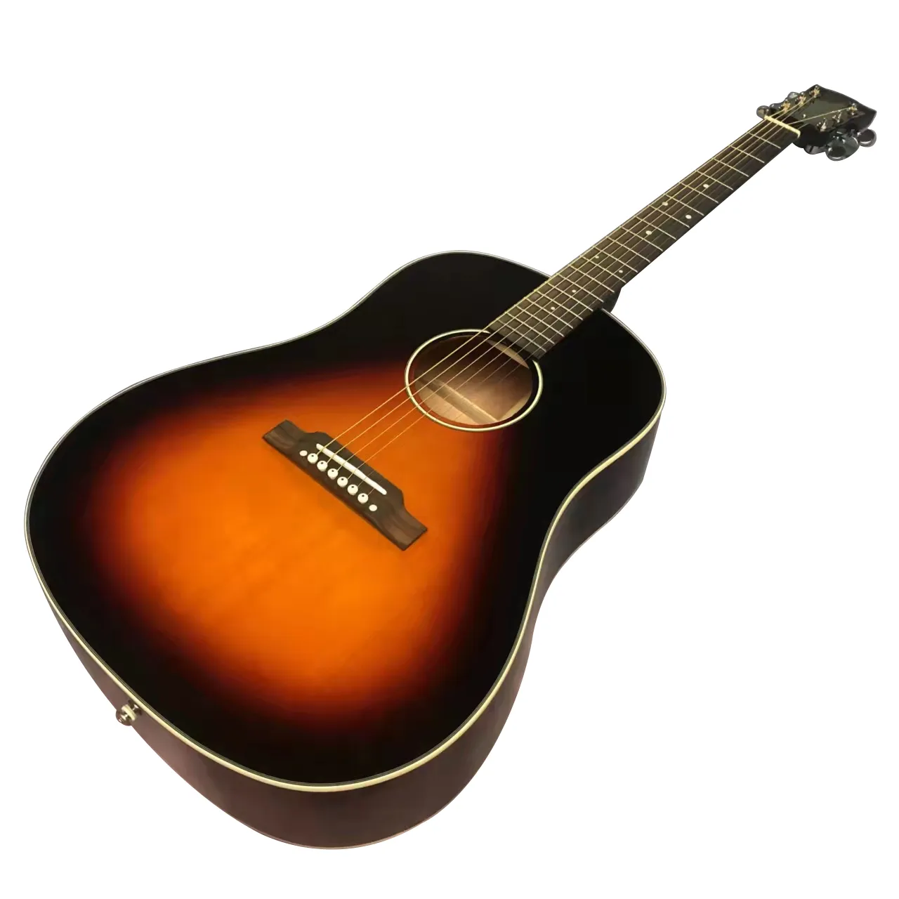 Guitare acoustique acoustique série Sunset J45, section en bois massif de 41 pouces