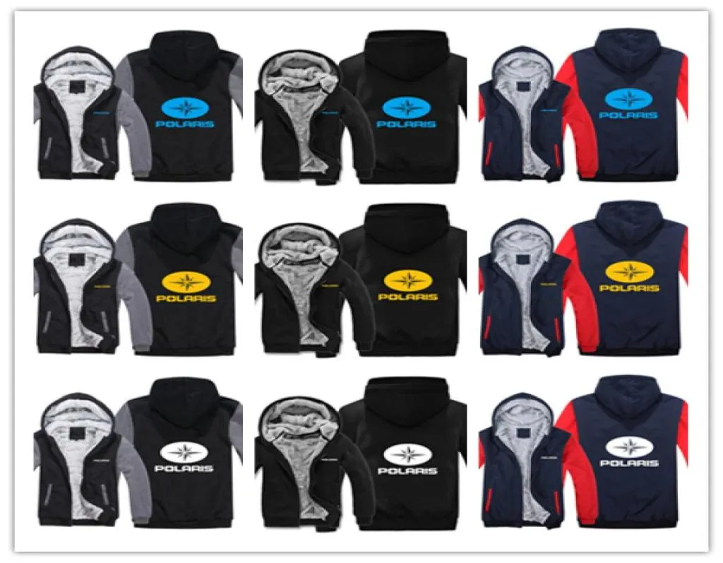 Kış Hoody Polaris Araba Logosu Baskı Erkekler Kadınlar Sıcak Hoodies Sonbahar Giysileri Sweatshirts Fermuar Ceket Polar Hoodie Street Giyim 2179724