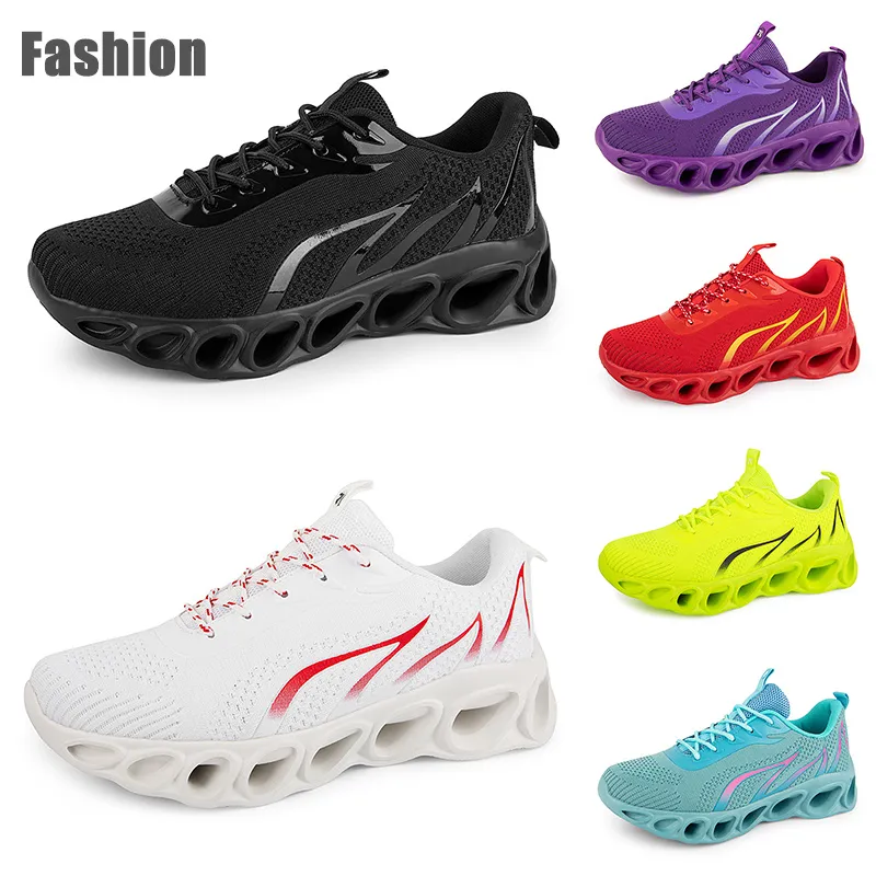 Chaussures de course hommes femmes gris blanc noir vert bleu violet baskets de sport pour hommes taille 38-45 GAI Color254
