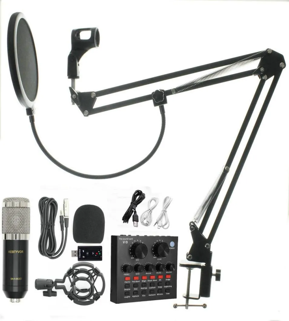 BM 800 Microfono Kit Studio Microphone Recording Condenser Karaoke Microphone For O Sound Recording Microphone6650622