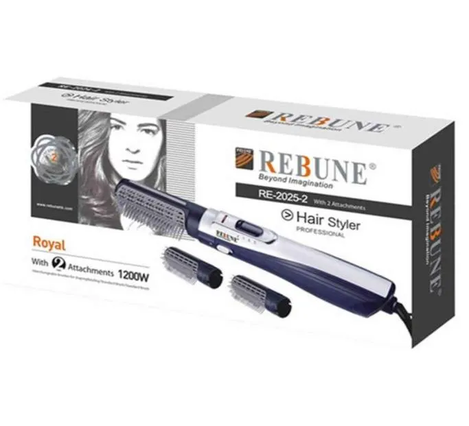 Rebune 2025 220V 1200W أدوات تصميم جديدة قوية متعددة الوظائف مجفف الشعر Brush8889334