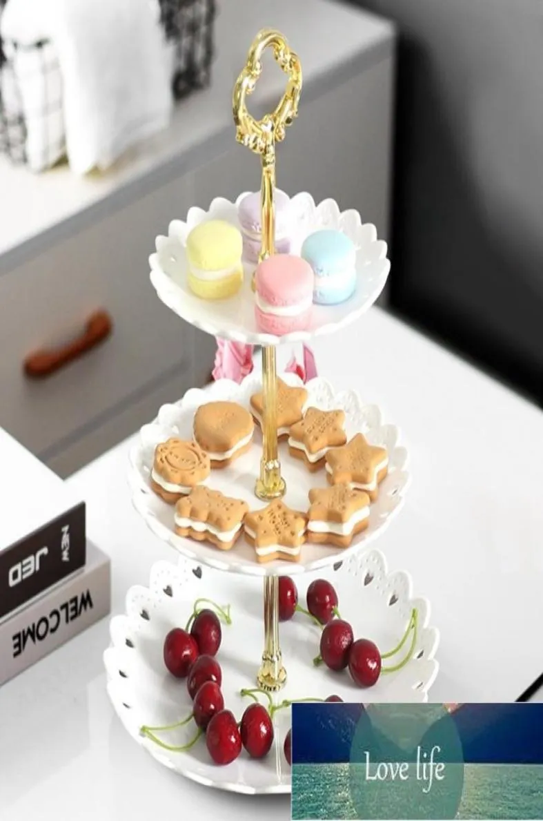 3 Tiers Cake Stand Fruit Tray European Style Snack Rack Dried Storage Tray Plate Party Dessert Rack Cake Stand Home Decor FA2880323