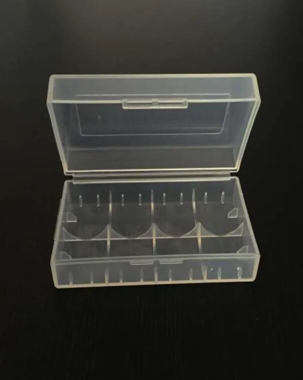 18650 18350 estuches transparentes de plástico portátiles para batería Estuche de batería transparente para baterías 18650 18350 DHL 5207420