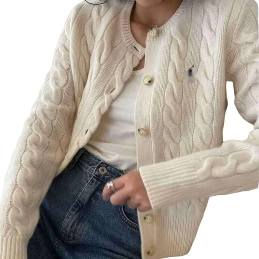 Mulheres camisola designer original de alta qualidade em torno do pescoço lã massa frita torções cardigan feminino torcido manga longa faculdade casual