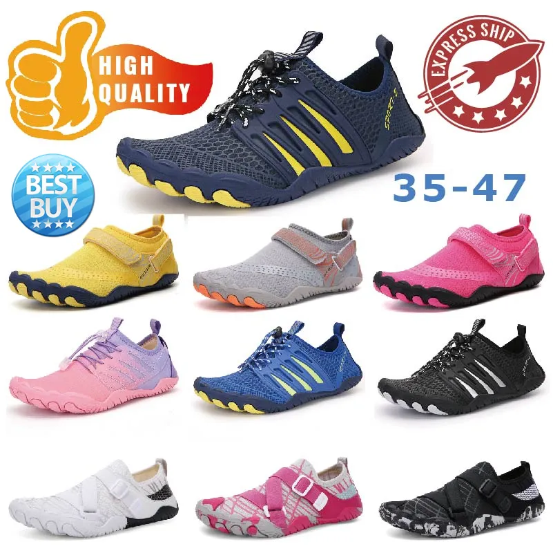 Kvinnor män snabbtorka andetag vatten skor strand sneakers strumpor icke-halk-slip-slipare pool casual gai mofty komfort atletiska skor rosa röd blå vit gul