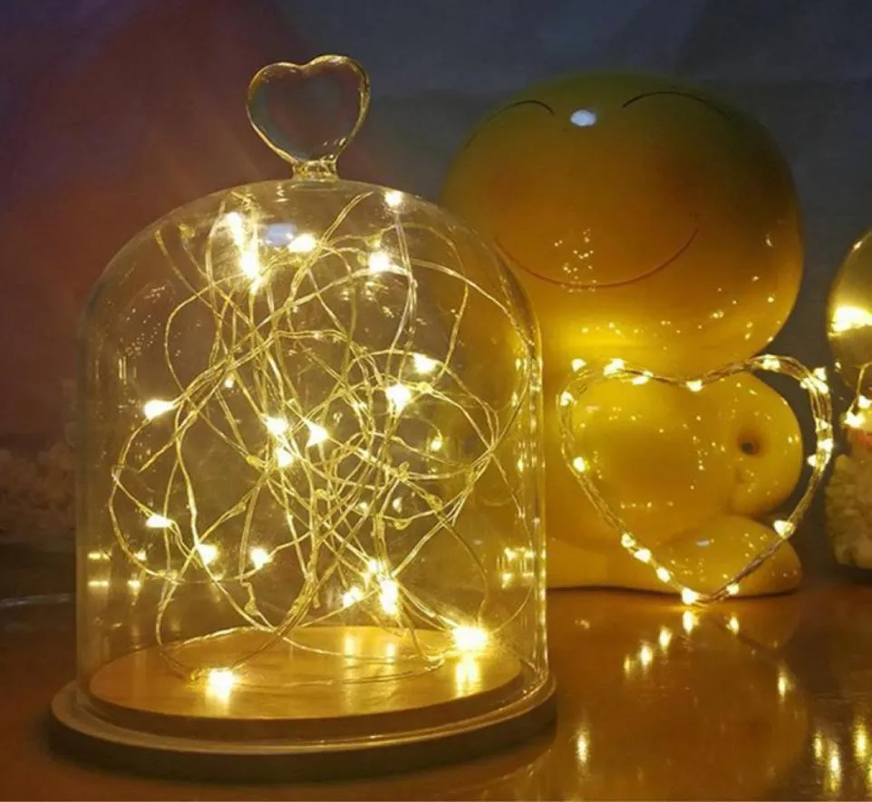 شرائح LED Fairy Lights Copper Wire String 20 2M Holiday Outdoor Lamp Garland Luces for Christmas Tree Wedding Party Decoration8685880