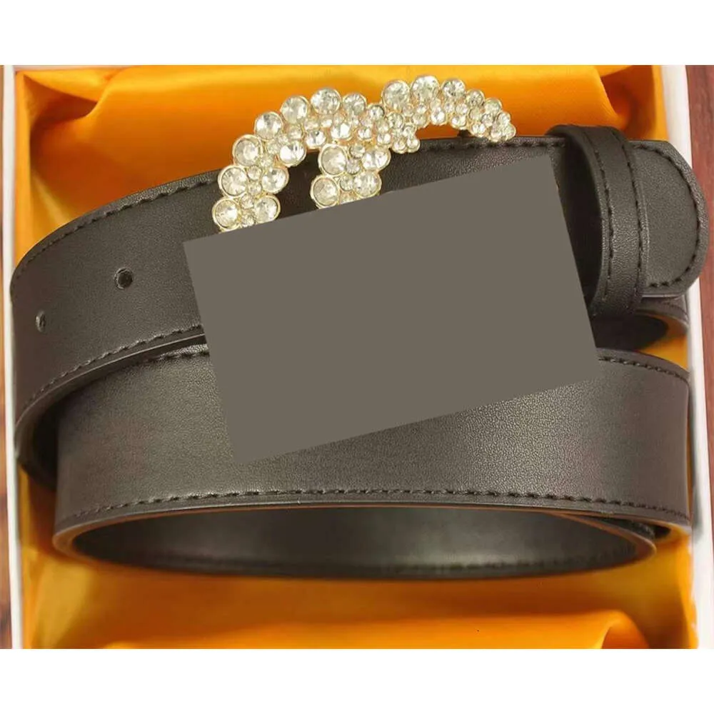 Rhinestone designer belt womens mens luxury leather belts black plated gold silver ceinture casual waist cintura fashion crystal letter belts for women des MV38''gg''