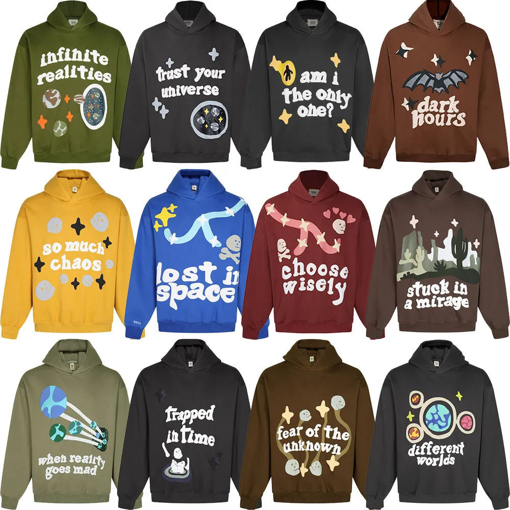 Mode Persönlichkeit Marke Brief Schaum Gedruckt Männer und Frauen Hoodie Hip Hop Sportswear High Street Lose Casual Hoodie