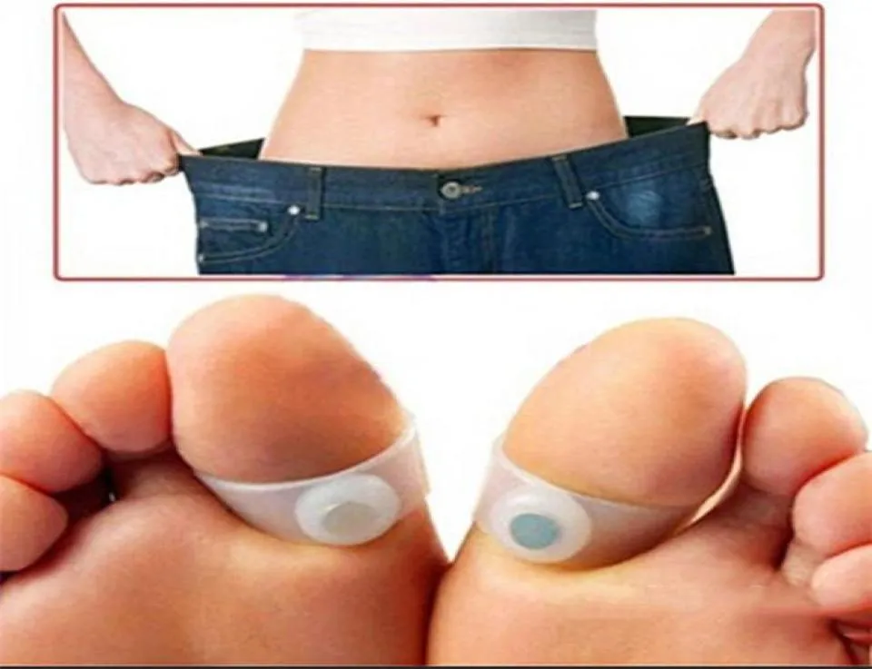 Health Care Slim Patches Feet Care Easy Massage Slimming Silicone Foot Massages Magnetic Toe Ring5599819