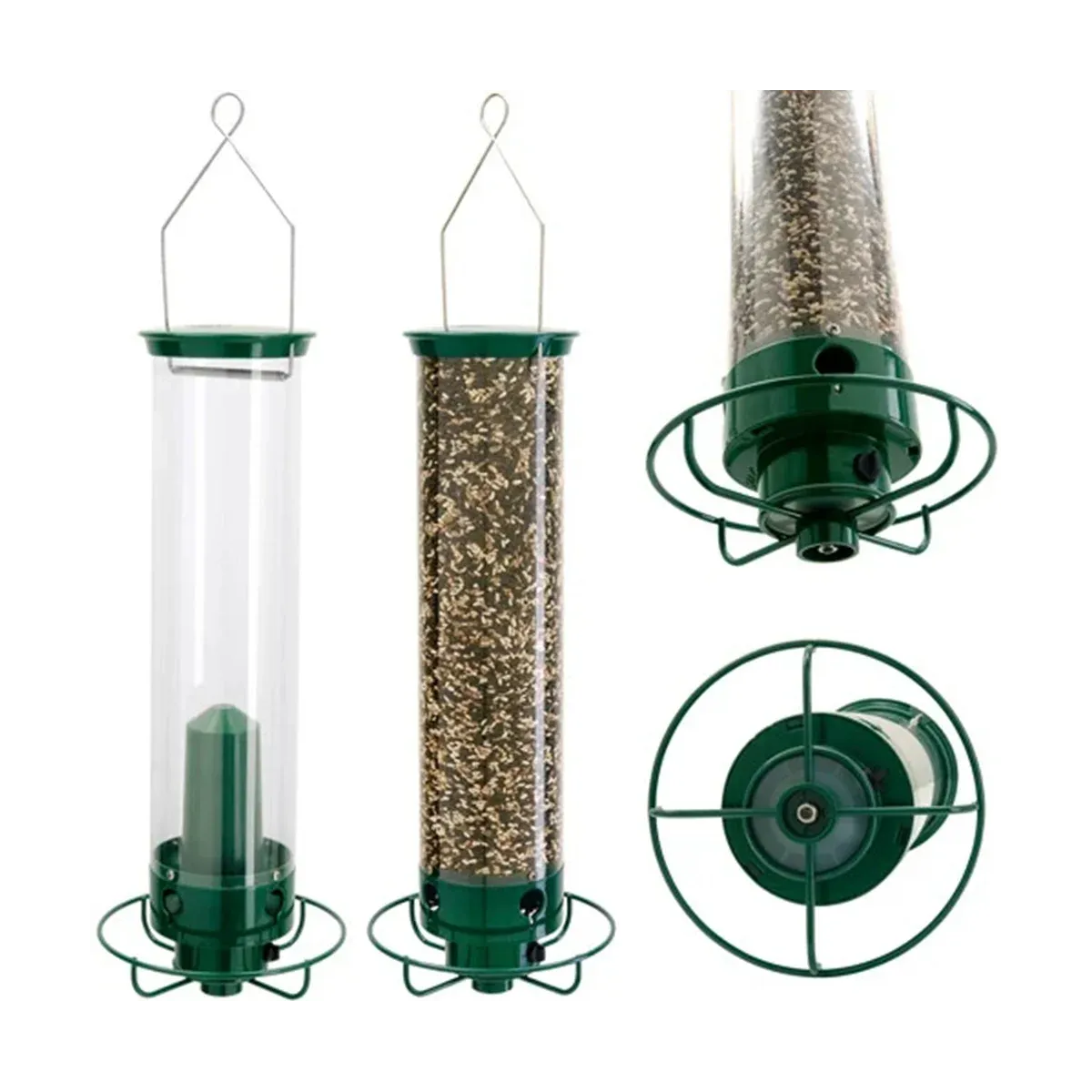 Feeding Bird Feeder Droll Yankees YFM Yankee Flipper SquirrelProof Wild Bird Feeder with Weight Activated Rotating Perch