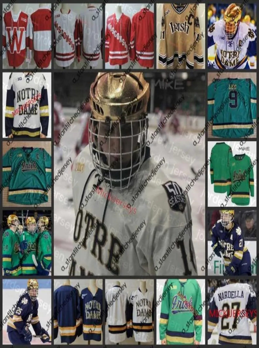 College Hockey Wears NEW College Hockey Wears 18 Jake Evans Hockey Jersey 40 Cal Petersen 26 Steven Fogarty 9 Anders Lee 5 Robbie 6737629